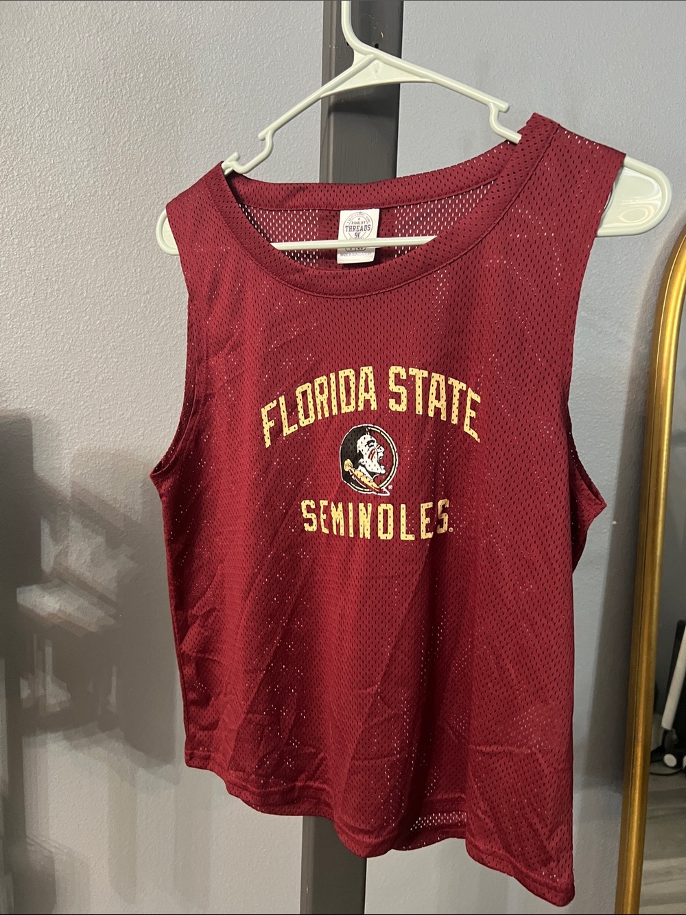 Rivalry Threads Maroon Florida State Seminoles Mesh Tank